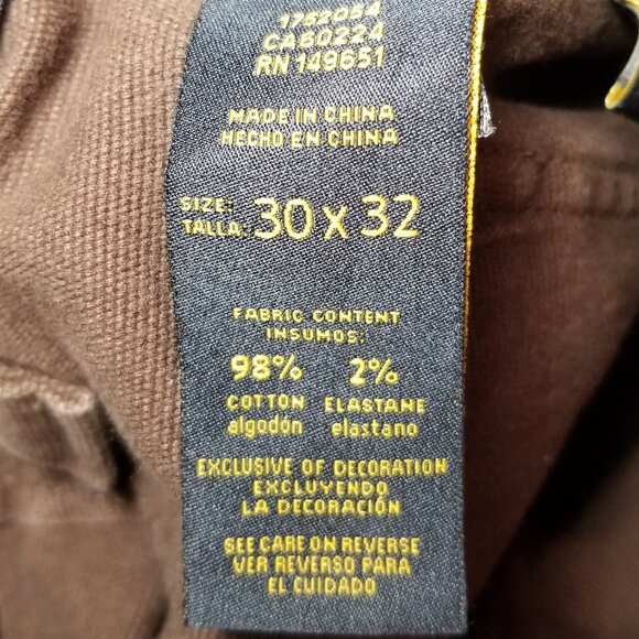 CAT Caterpillar Work Utility Pants Brown Flex Waistband Men's Size 30x26 - Picture 5 of 6